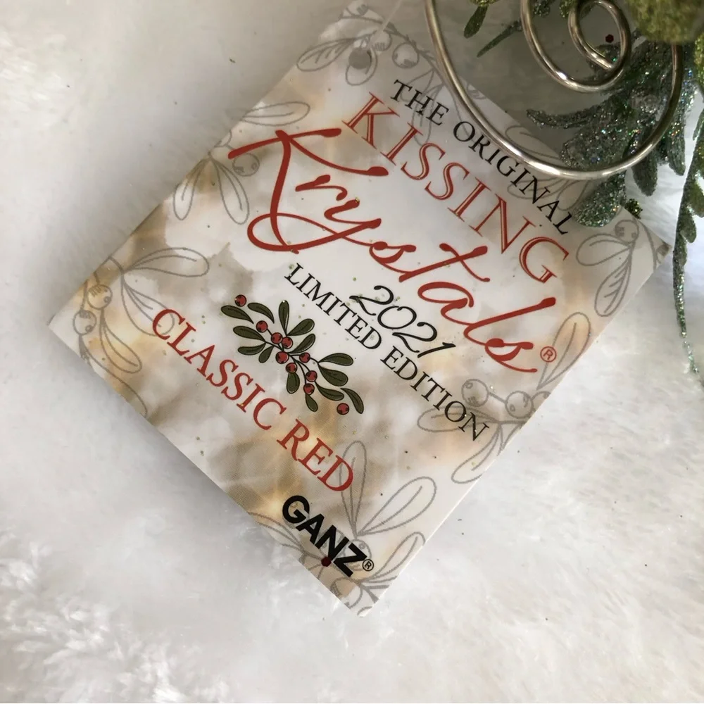 Christmas Ornamen-The Original Kissing Krystals 2021 Ltd Edition, Ganz, NWT